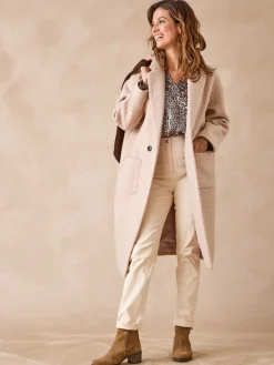 Femme Daxon Manteau tissu bouclette