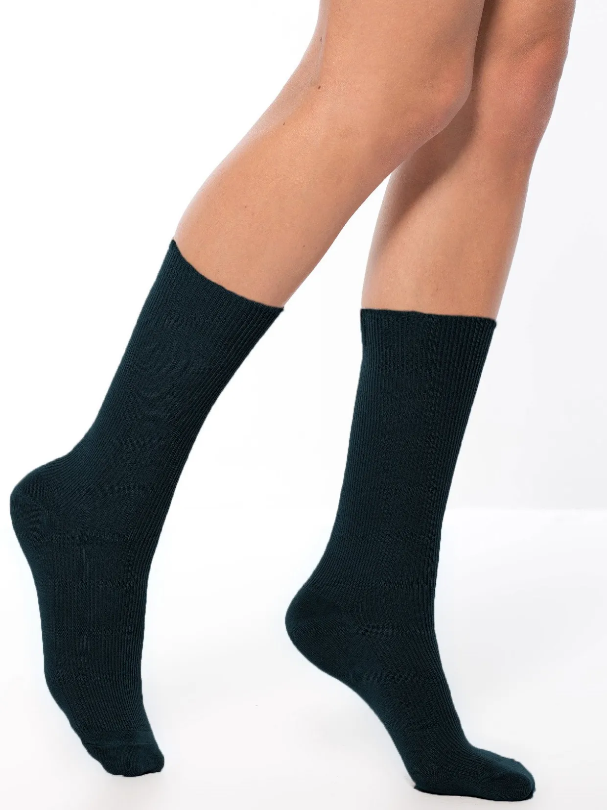 Daxon Mi-chaussettes coton lot de 2 paires