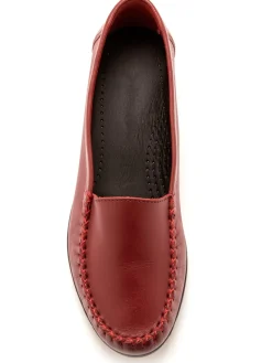 Femme Pédiconfort Mocassins à plateau lisse grande largeur