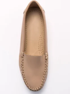 Femme Pédiconfort Mocassins à plateau lisse grande largeur