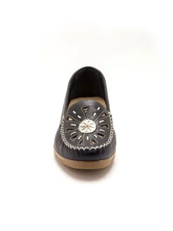 Femme Pédiconfort Mocassins ajourés grande largeur