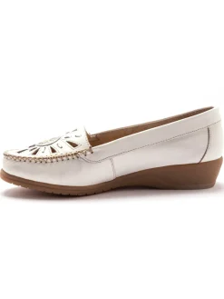 Femme Pédiconfort Mocassins ajourés grande largeur