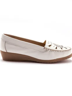 Femme Pédiconfort Mocassins ajourés largeur confort