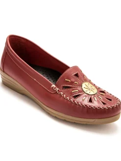 Femme Pédiconfort Mocassins ajourés largeur confort