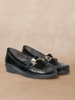 Femme Pédiconfort Mocassins boucle étrier largeur confort
