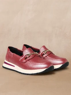 Femme Pédiconfort Mocassins compensées élastiqués côtés