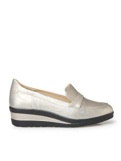 Femme Pédiconfort Mocassins compensés à aérosemelle