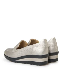 Femme Pédiconfort Mocassins compensés à aérosemelle