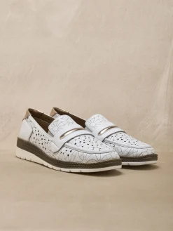 Femme Pédiconfort Mocassins cuir élastiqués côtés