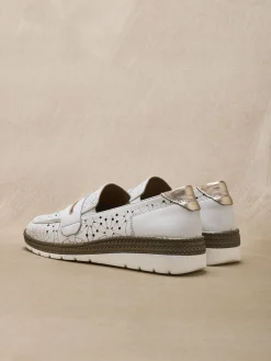 Femme Pédiconfort Mocassins cuir élastiqués côtés