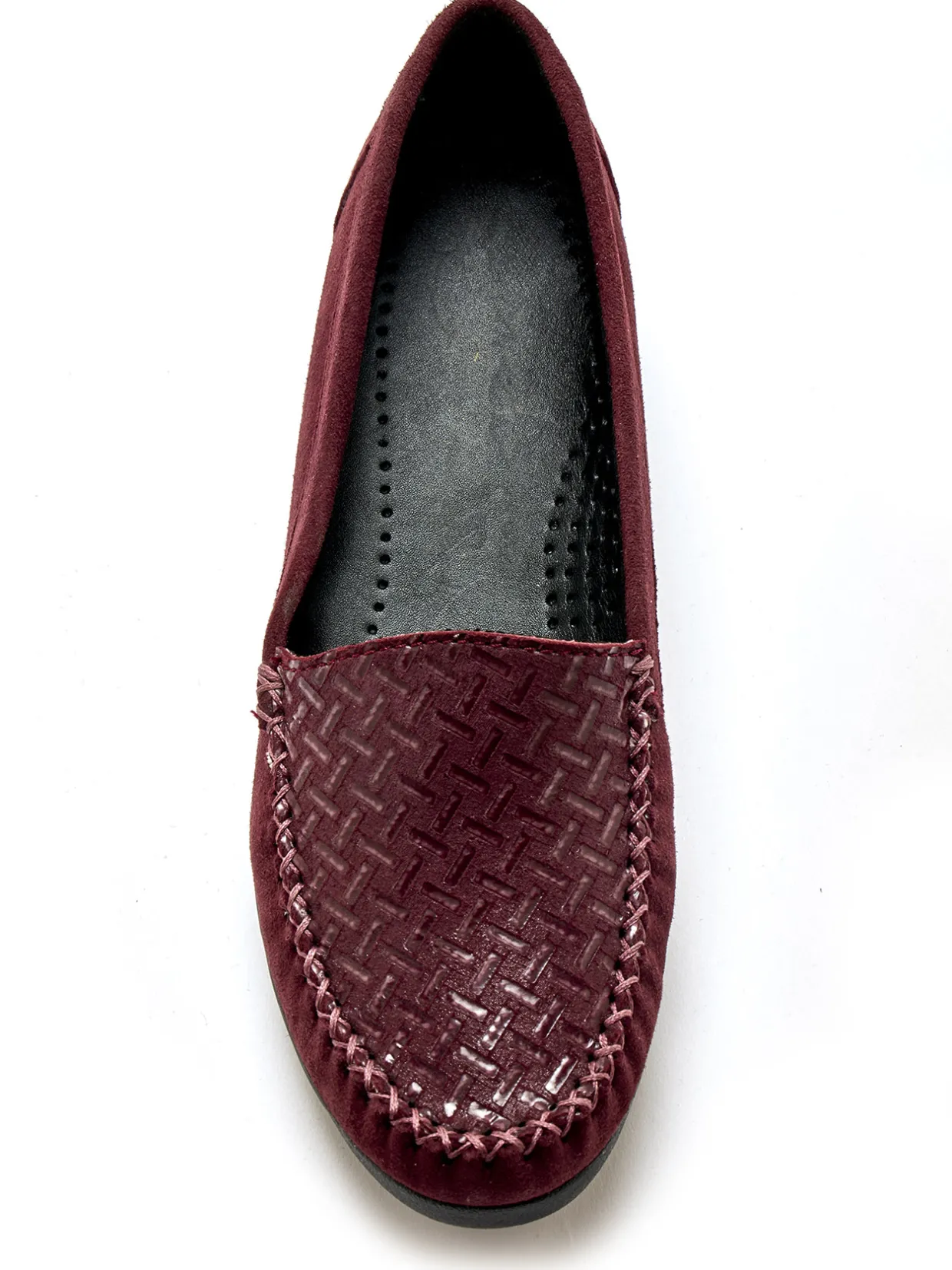 Femme Pédiconfort Mocassins cuir velours grande largeur