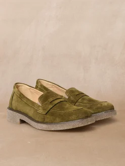Femme Pédiconfort Mocassins cuir velours élastiqués côtés