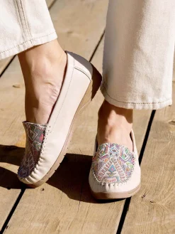 Femme Pédiconfort Mocassins ethniques largeur confort