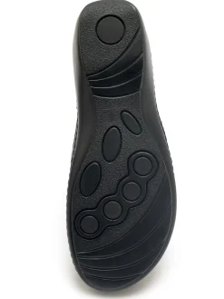 Femme Pédiconfort Mocassins élastiqués en cuir