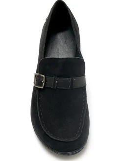 Femme Pédiconfort Mocassins élastiqués en cuir