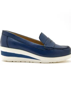 Femme Pédiconfort Mocassins plateau cousu main