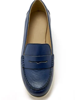 Femme Pédiconfort Mocassins plateau cousu main