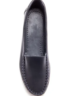 Femme Pédiconfort Mocassins plateau lisse largeur confort