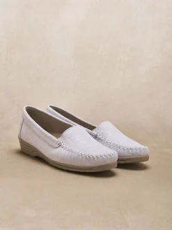 Femme Pédiconfort Mocassins souples tout cuir