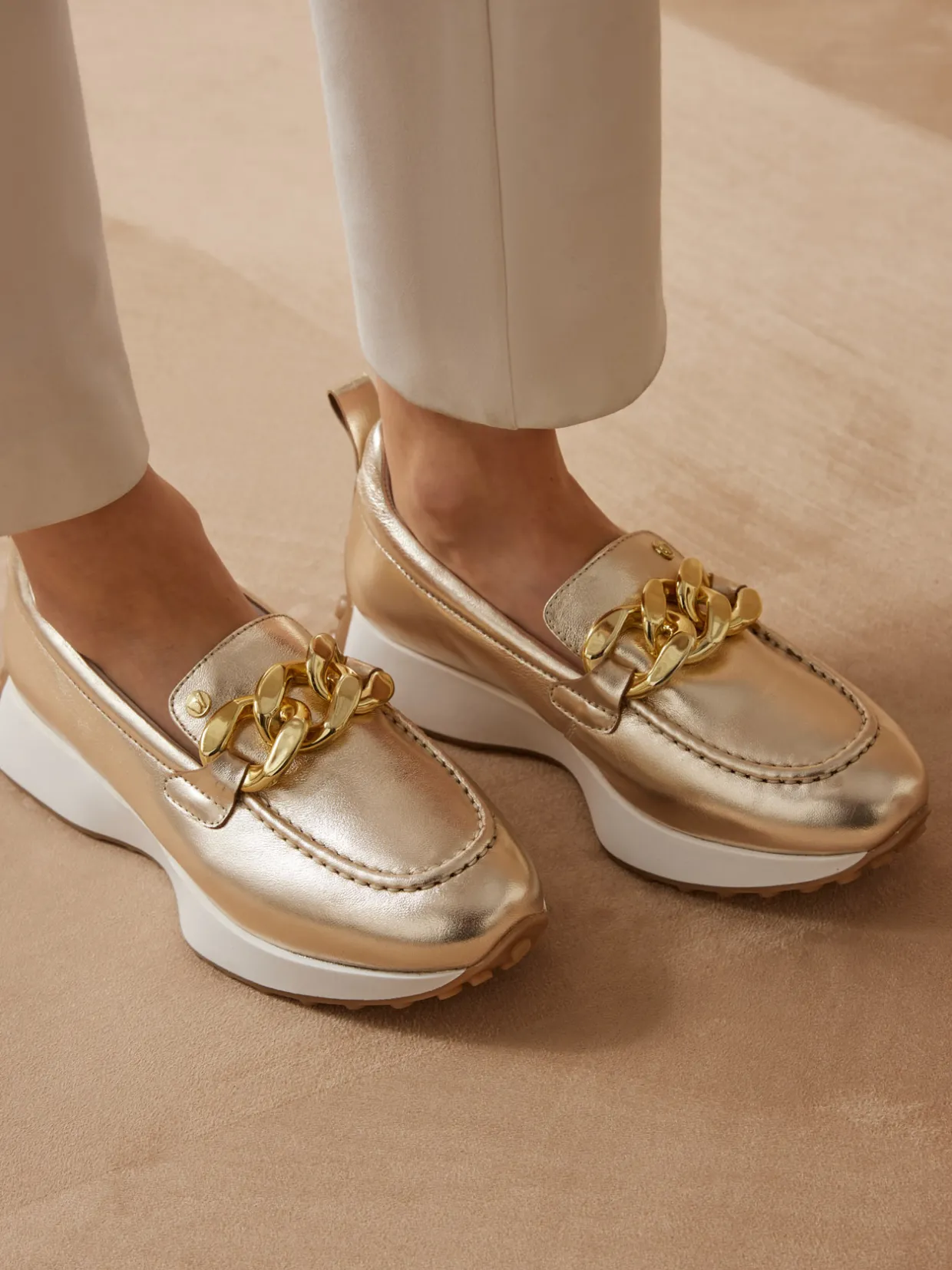 Femme Pédiconfort Mocassins tendance compensés