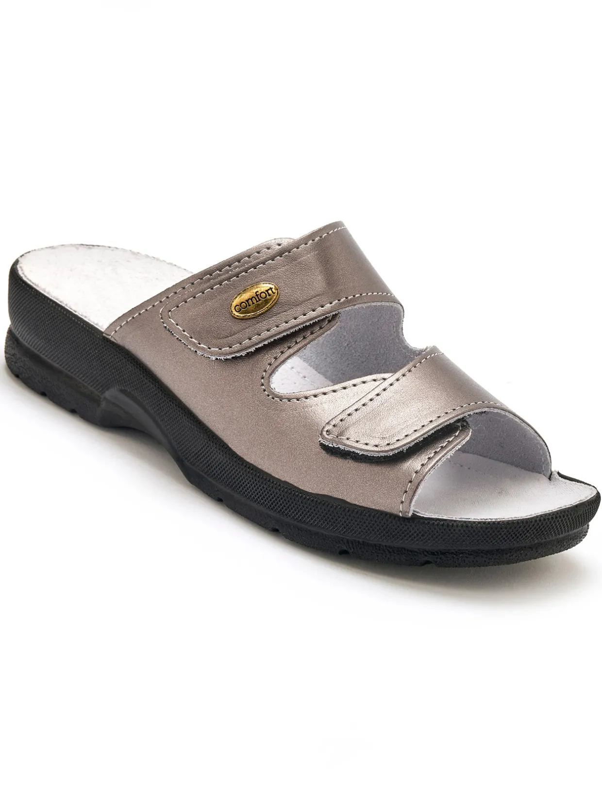 Femme Pédiconfort Mules à scratch extra larges