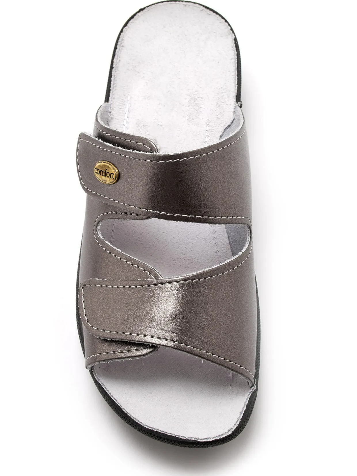 Femme Pédiconfort Mules à scratch extra larges