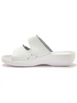 Femme Pédiconfort Mules à scratchs ouverture totale