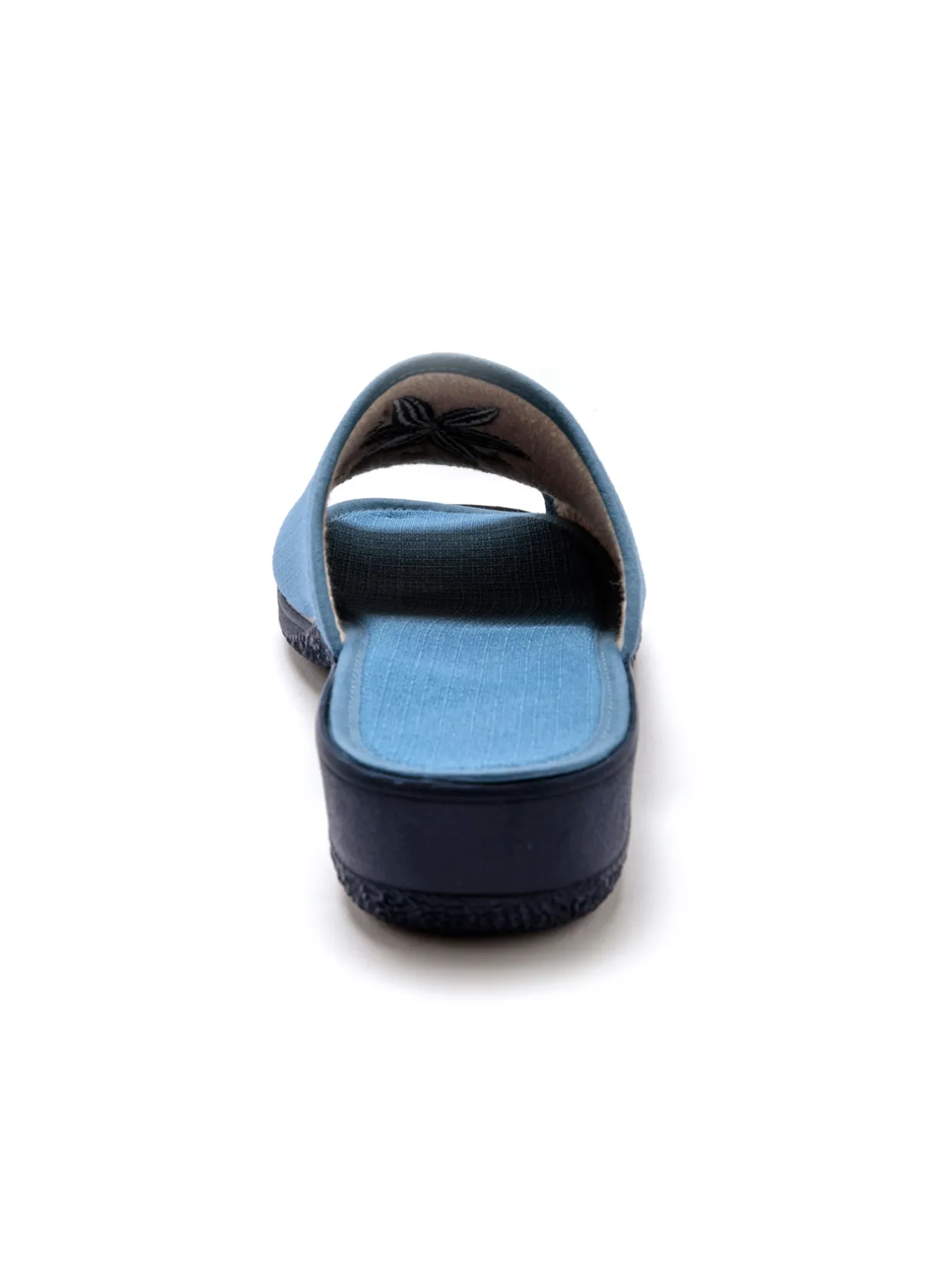 Femme Pédiconfort Mules brodées doublure éponge