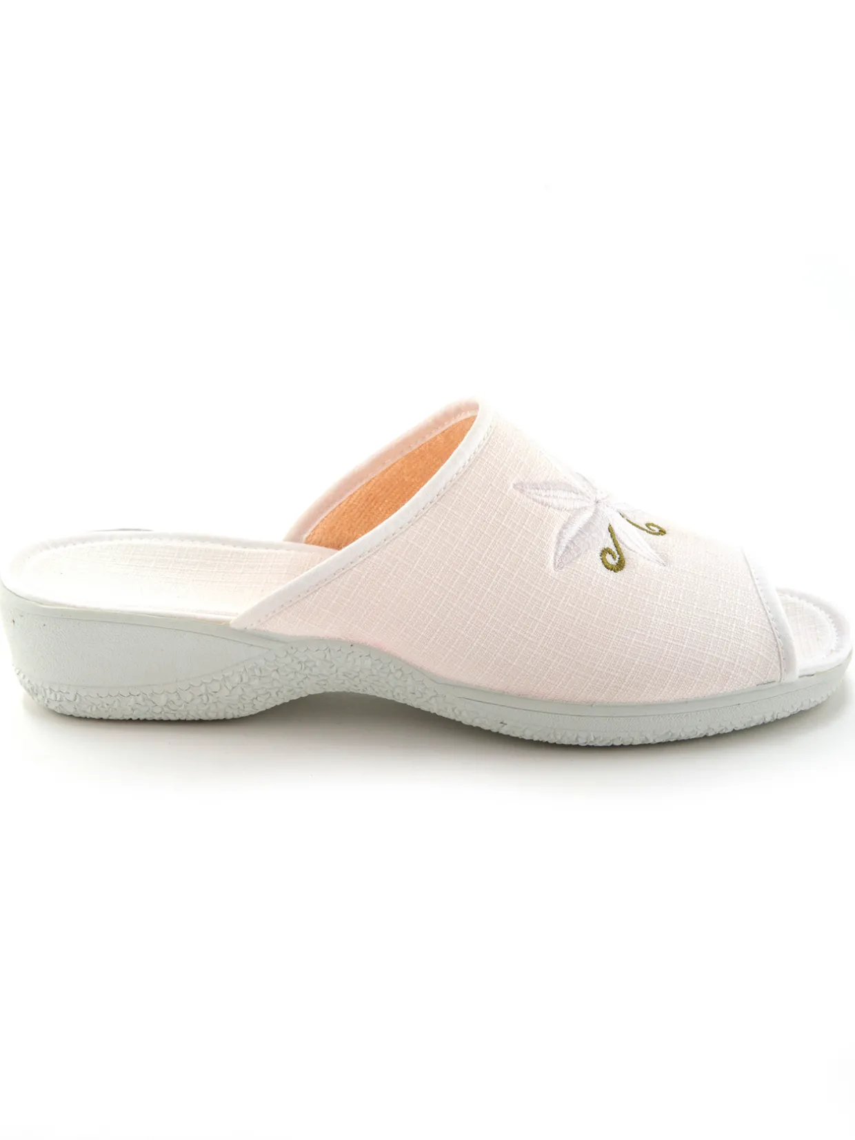 Femme Pédiconfort Mules brodées doublure éponge