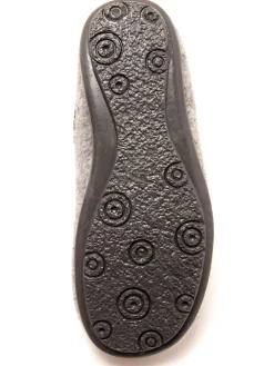 Femme Pédiconfort Mules brodées grande largeur