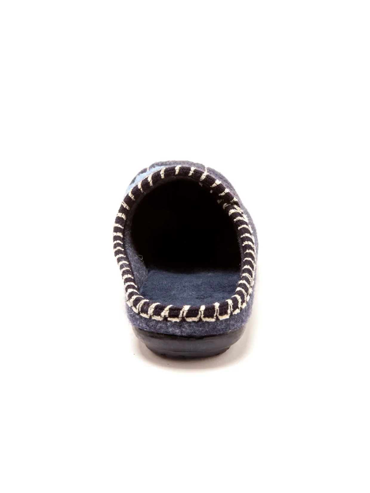 Femme Pédiconfort Mules brodées grande largeur