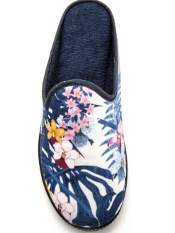 Femme Pédiconfort Mules coton et éponge