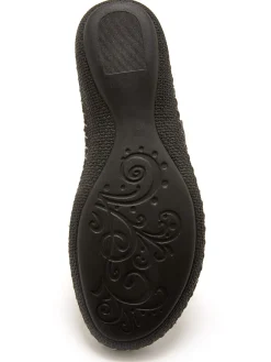 Femme Pédiconfort Mules cuir, ouverture totale