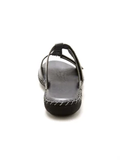 Femme Pédiconfort Mules cuir, ouverture totale