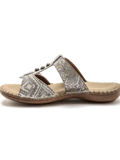 Femme Pédiconfort Mules cuir, ouverture totale