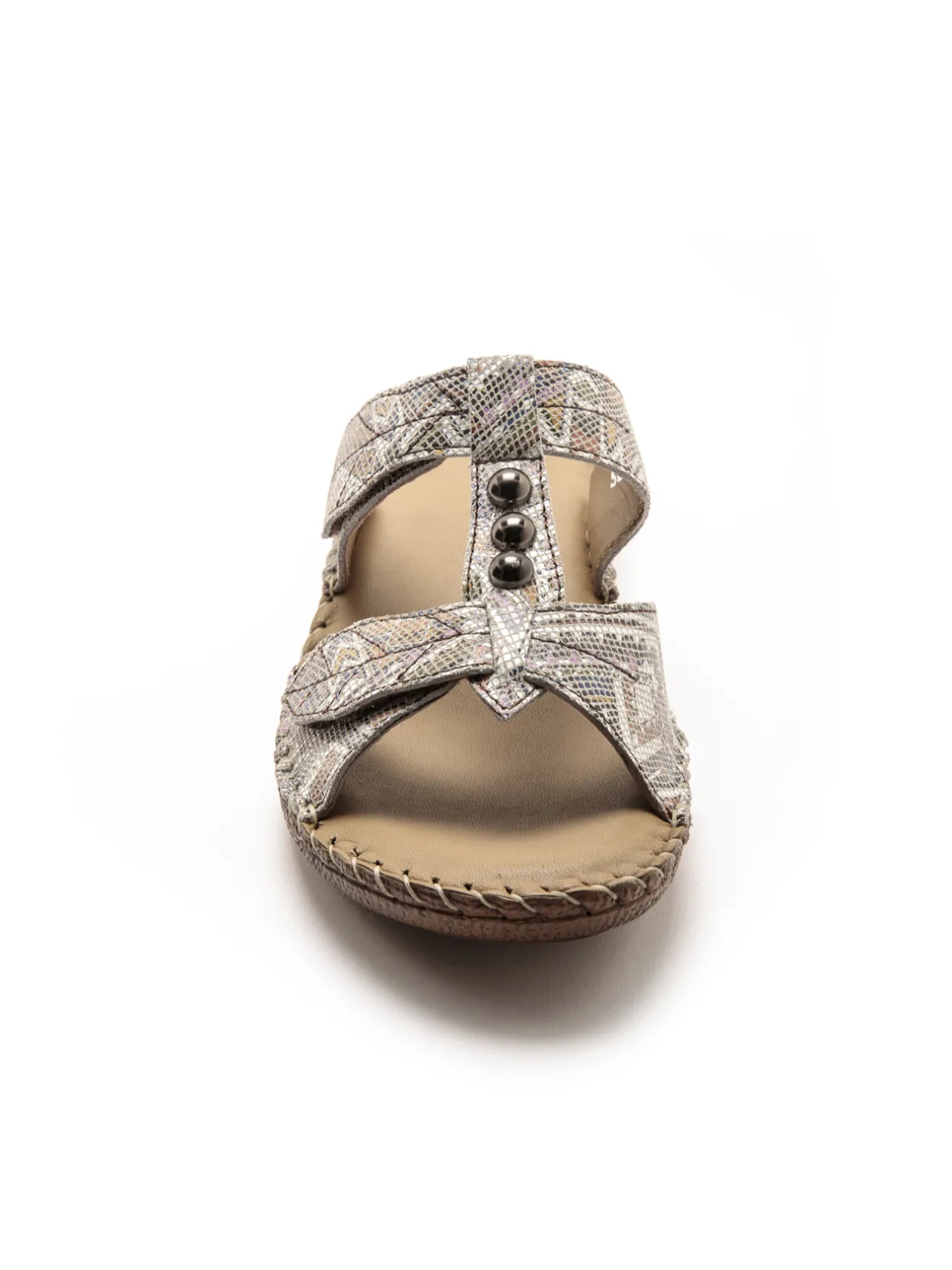 Femme Pédiconfort Mules cuir, ouverture totale