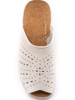 Femme Pédiconfort Mules en cuir à galbe anatomique