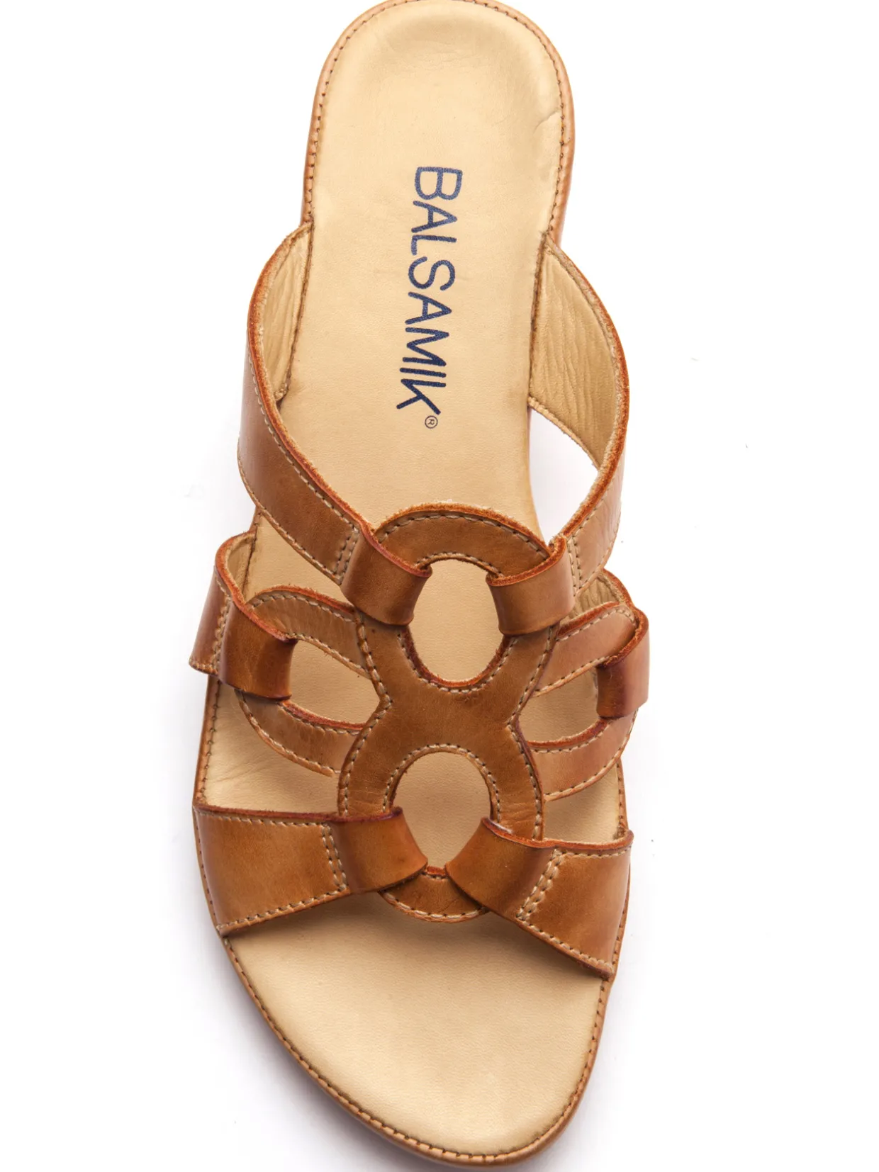 Femme Pédiconfort Mules en cuir à talon compensé