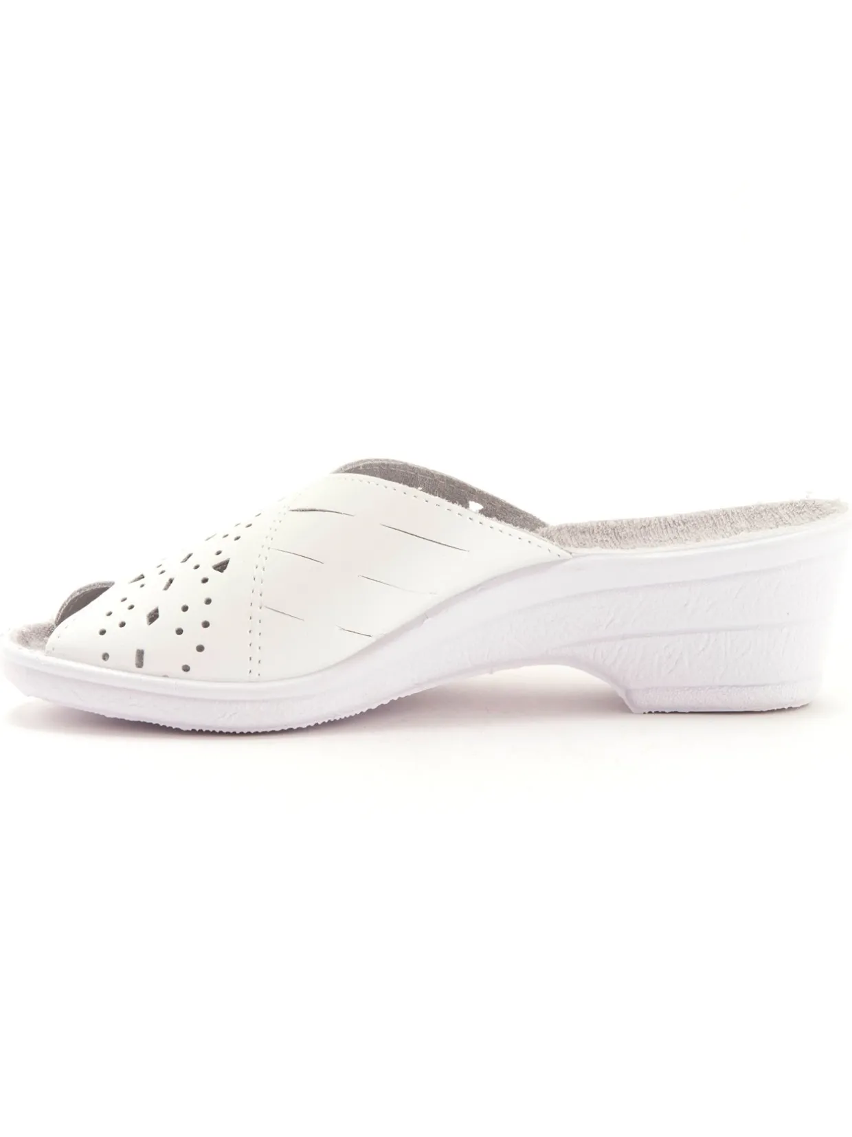 Femme Pédiconfort Mules en cuir ajouré