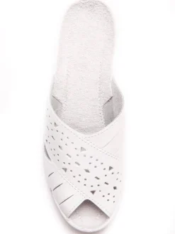 Femme Pédiconfort Mules en cuir ajouré