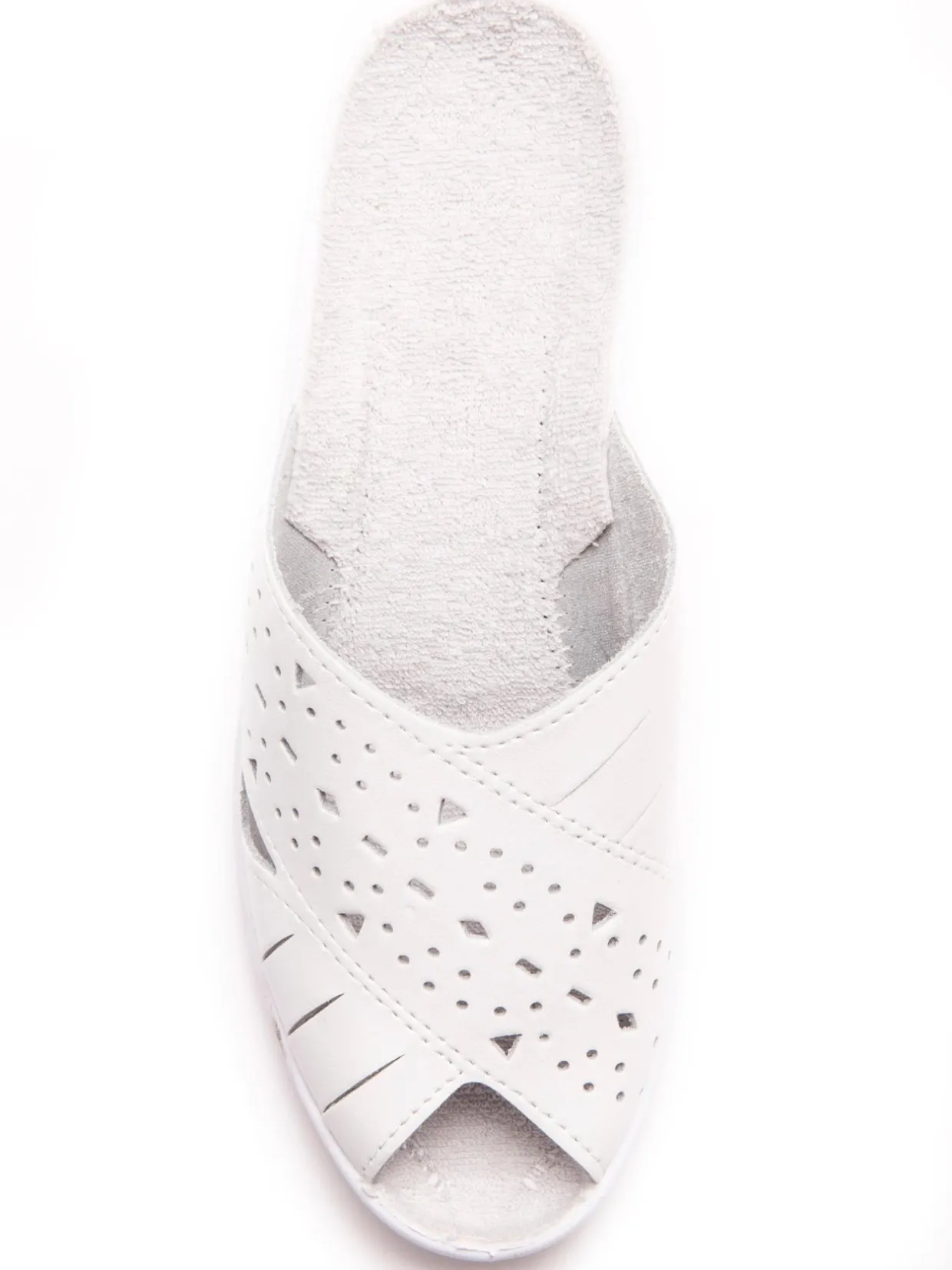 Femme Pédiconfort Mules en cuir ajouré