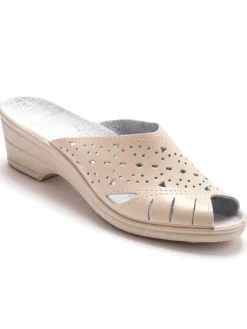 Femme Pédiconfort Mules en cuir ajouré