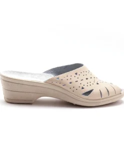 Femme Pédiconfort Mules en cuir ajouré