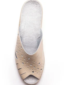 Femme Pédiconfort Mules en cuir ajouré