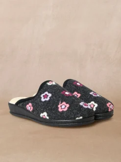 Femme Pédiconfort Mules entièrement fourrées laine