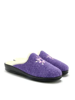 Femme Pédiconfort Mules entièrement fourrées laine