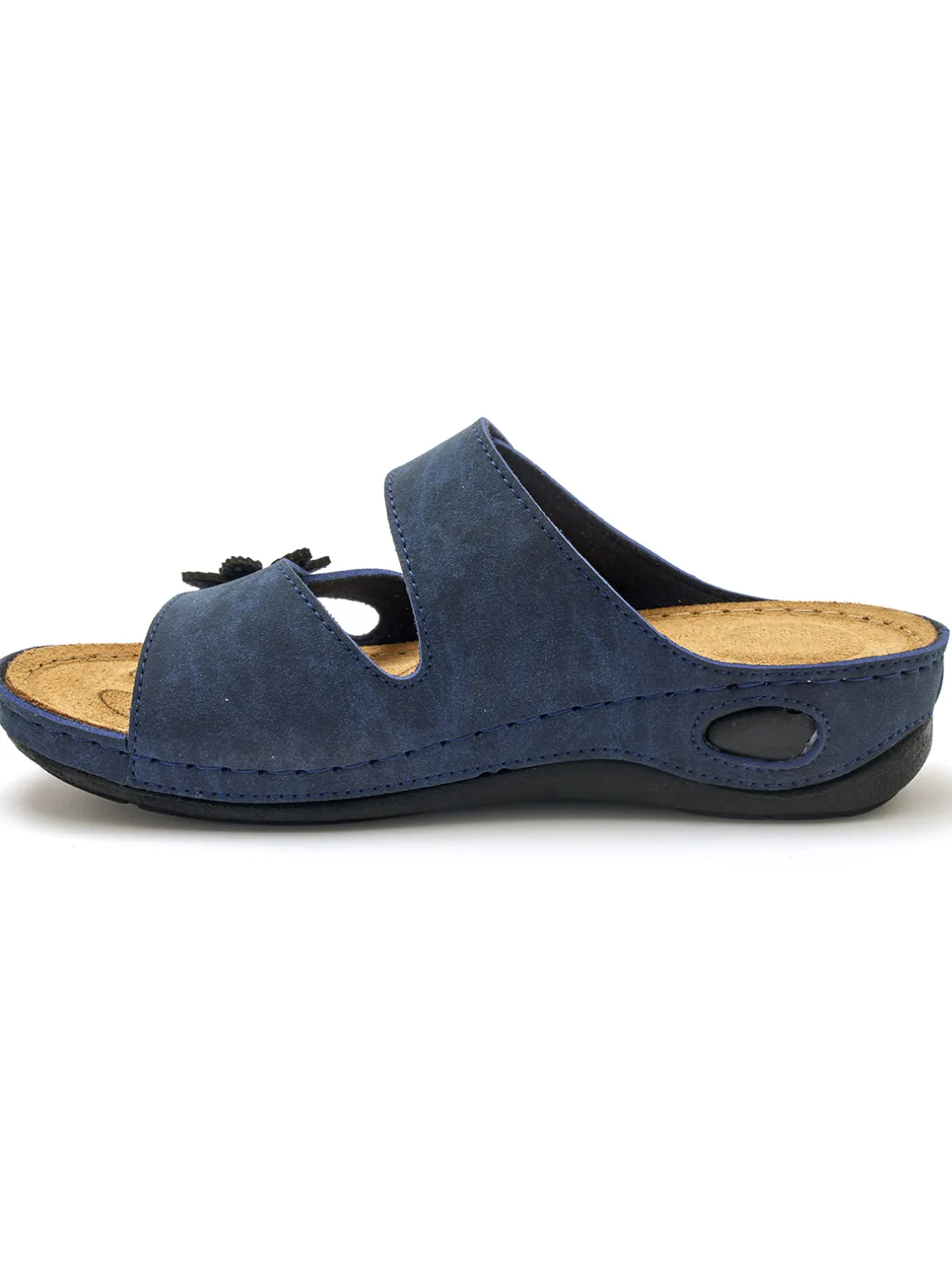 Femme Pédiconfort Mules fantaisie à patte scratch