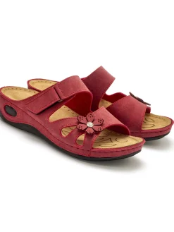 Femme Pédiconfort Mules fantaisie à patte scratch