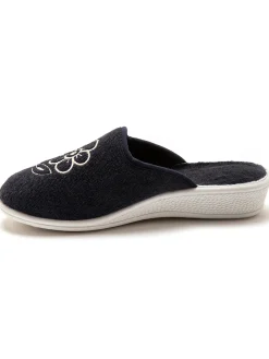 Femme Pédiconfort Mules fermées brodées