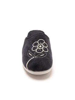 Femme Pédiconfort Mules fermées brodées